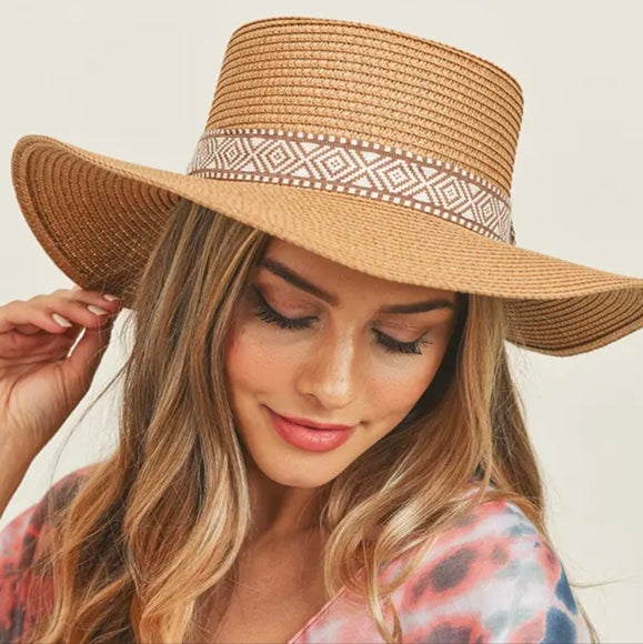 Wide Brim Sunhat - with Ribbon